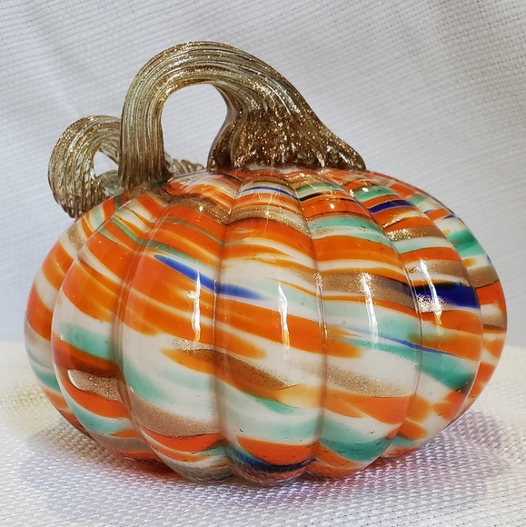 Other - Blown Glass Fall Pumpkin